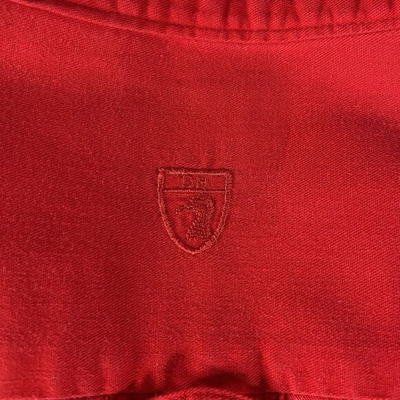 Vintage Ferrari Shirt Duck Head Mens XL Red Button Down Long Sleeve USA Made - Picture 10 of 12